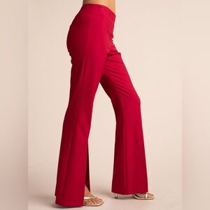 Trina Turk Vibrant Red Dynamic Flare Pants